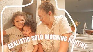 REALISTIC SOLO MOM MORNING ROUTINE WITH TWO TODDLERS  +  MAKING SOURDOUGH BREAD