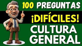  TEST DE 100 Preguntas de CULTURA GENERAL que seguro NO SABES  | QUIZ ~ TRIVIA ~ TEST 