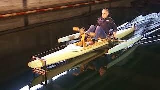 Testing Hydrofoil Kayak