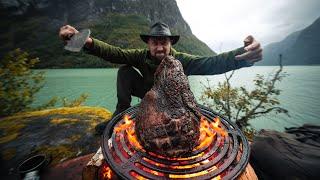 The best way to cook a whole picanha  ASMR outdoor cooking in 8K