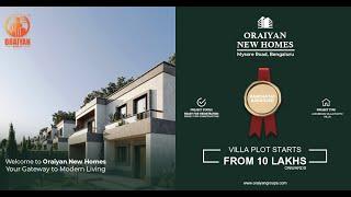 Oraiyan New Homes| Premium plots at 10 lakhs*| Oraiyan Groups