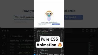 Make Baby Bob Smile CAPTCHA CSS Animation