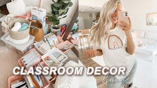 *HUGE* CLASSROOM DECOR HAUL | i got my dream teaching job + teacher tee merch!