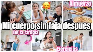 MI CUERPO SIN LA FAJAHACIENDO EJERCICIO‍️+ALMUERZO PARA MIS NIÑAS+TRABAJANDO EN MI NEGOCIO‍