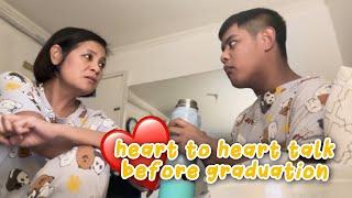 HEART TO HEART TALK BEFORE GRADUATION | CANDY AND QUENTIN | OUR SPECIAL LOVE