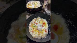 Amazing Omelette Making | Boiled egg omelette Recipe | Famous Street Food of Karachi Pakistan