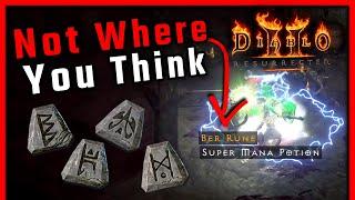 Where I ACTUALLY Find high Runes, It Will Surprise You - Diablo 2 Resurrected