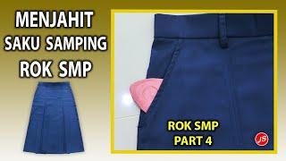 Menjahit Saku Samping Rok SMP