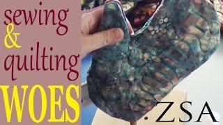 Sewing & Quilting WOES & Finding Solutions | Zazu's Stitch Art Tutorial Vlog