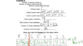 Custom Subnetting Problems