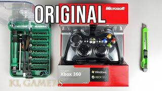 ORIGINAL Microsoft Xbox 360 Wired Controller ASMR Unboxing & disassemble