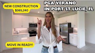 PGA Village Verano - New Construction Home - Port St. Lucie, FL | Move-In Ready for $365,240