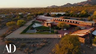 Inside Frank Lloyd Wright’s Design Workshop Built From The Desert | Architectural Digest