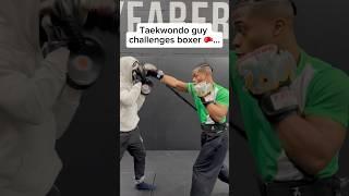 Taekwondo guy challenged a boxer, and this happened…