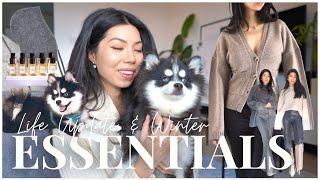 WINTER STAPLES & MEET MY PUPPY!