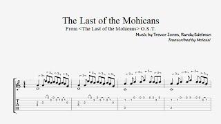 [Guitar Sheet Music] 라스트 모히칸 The Last of the Mohicans. Classical & Fingerstyle Guitar Tab (Free PDF)