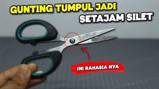 ini MANTAP !! CARA MENAJAMKAN GUNTING YANG TUMPUL