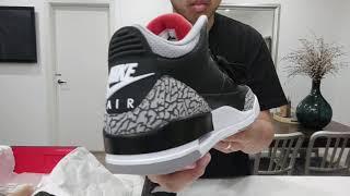 Air Jordan 3 Retro OG Black Cement - Unboxing and On Feet