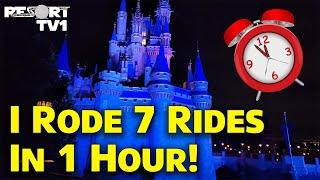 I Rode 7 Rides in 1 Hour at Disney World!!