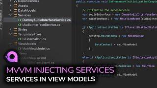 015. Avalonia UI - MVVM Injecting Services