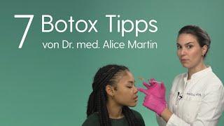 BOTOX® Behandlung - 7 TIPPS FÜR ÄRZTE