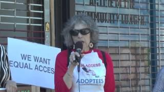 Adoptee Rights Protest, Brooklyn Office of Assembly Member Helene Weinstein