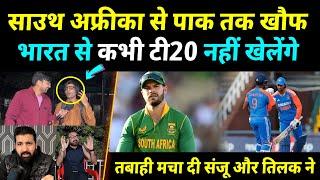 Pakistani Media Scared Of Tilak Varma 120* Sanju 109* India Win T20 Match & Series vs South Africa