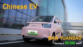 Chinese EV: BAW YUANBAO, starting at $5,060, a mini electric car with max 170 km range