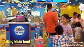 Dung khàn food/ được ngày nghỉ cho các con vào vincom phạm văn đồng chơi