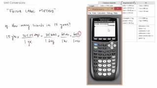 Unit Conversions - Using the Factor Label Method