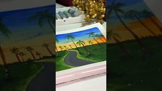 Beautiful acrylic scenery/#landscapepainting #sceneryforbeginners #youtubeshort #painting #acrylic