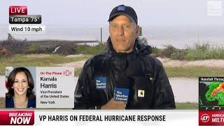 Vice President Kamala Harris Discusses Hurricane Milton With The Weather Channel Television Network