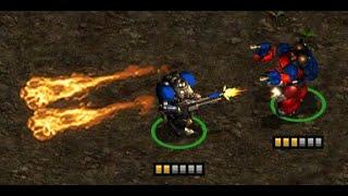 StarCraft - Marine VS Firebat (one on one)