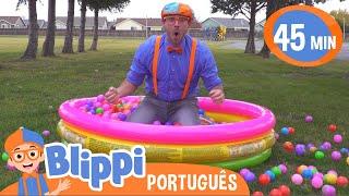 Aprenda Cores na Piscina de Bolinhas | +Vídeos Educativos para Crianças | As Aventuras de Blippi