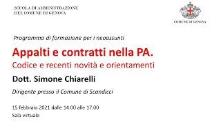 Appalti e contratti nella PA. Codice e recenti novità e orientamenti