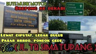 Rute Motor dari Srepong ke arah Bekasi