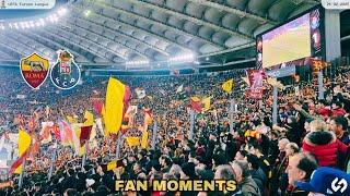 Curva Sud Roma at UEL Match Against Porto