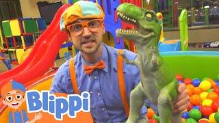 Blippi Visits an Indoor Playground @Blippi Educational Kids Videos