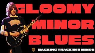  Gloomy B Minor Blues Jam | Guitar Backing Track