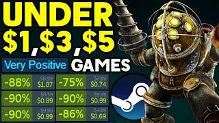 STEAM Very Positive 90%+ Game Deals - Super Cheap Games Under $1, $3, $5 and More!