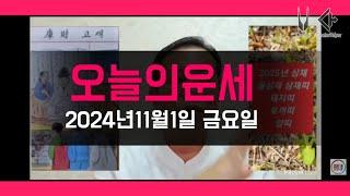 오늘의운세 2024년11월1일 금요일 띠별운세 총운/ 11월 운세 #운세 #오늘의운세 #11월운세