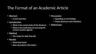 Lecture 1.3 - Finding and Reading Research