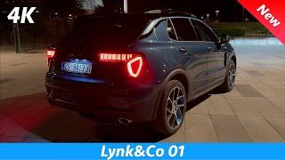 Lynk&Co 01 2024 Night Review 4K (Exterior - Interior), Adaptive curve LED Headlights