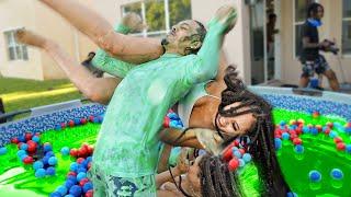 King Cid Slams His Girlfriend in Slime Pool!