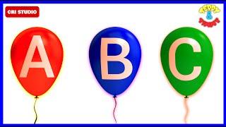 Learn A to Z with Alphabet Balloons | ABCD Song | A for Apple | ABC Cartoon | Poems For Kids | ABC