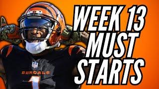 Fantasy Football Start/Sit Strategy for Week 13 (EVERY GAME)