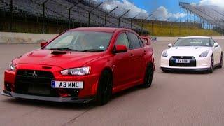 Nissan GTR vs Mitsubishi EVO FQ 400 - Fifth Gear