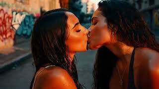 Kisses Hotter Than the Asphalt | Lesbians Kissing Video