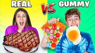 Real vs Gummy food Challenge!