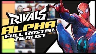 EARLY ALPHA TIERLIST  | 19 Characters Ranked | Marvel Rivals